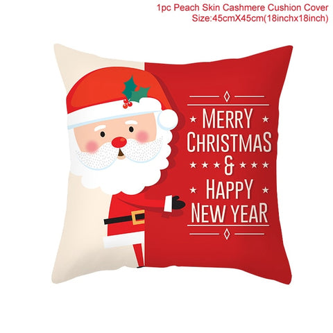 45cm Christmas Cushion Cover Navidad Merry Christmas Decorations For Home 2021 Xmas Noel Cristmas Ornaments New Year Gifts 2022 45cm Christmas Cushion Cover Navidad Merry Christmas Decorations For Home 2021 Xmas Noel Cristmas Ornaments New Year Gifts 2022