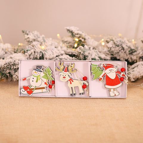Wooden Christmas Painted Pendant Home Decoration 2021 Christmas Tree Wooden Ornaments Pendant Toys New Year's Eve Decoration Wooden Christmas Painted Pendant Home Decoration 2021 Christmas Tree Wooden Ornaments Pendant Toys New Year's Eve Decoration