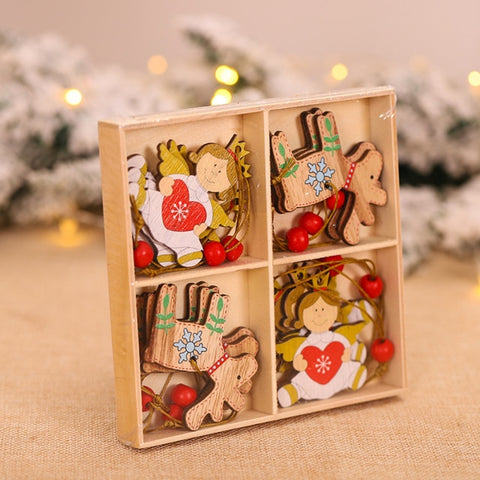Wooden Christmas Painted Pendant Home Decoration 2021 Christmas Tree Wooden Ornaments Pendant Toys New Year's Eve Decoration Wooden Christmas Painted Pendant Home Decoration 2021 Christmas Tree Wooden Ornaments Pendant Toys New Year's Eve Decoration