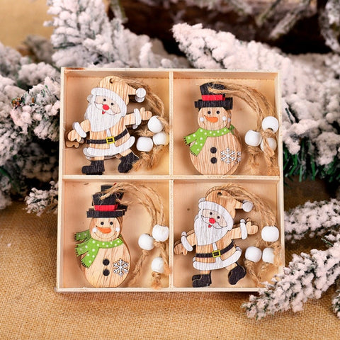Snowflakes Wooden Pendants Xmas Decorations Snowflakes Wooden Pendants Xmas Decorations