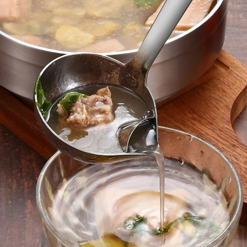 Stainless Steel Fat Skimming Ladle Stainless Steel Fat Skimming Ladle
