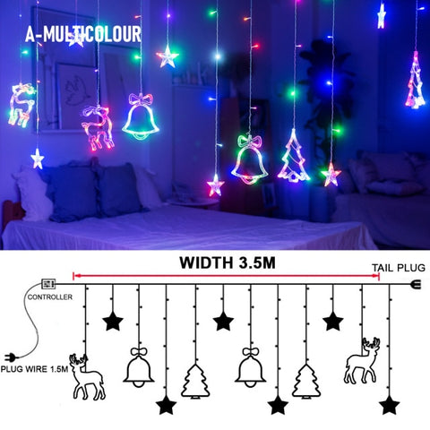 LED Christmas Holiday Light Wedding Decoration Garland Bedroom Room Decor String Lights Star Curtain Lamp Outdoor Garden Lamp LED Christmas Holiday Light Wedding Decoration Garland Bedroom Room Decor String Lights Star Curtain Lamp Outdoor Garden Lamp