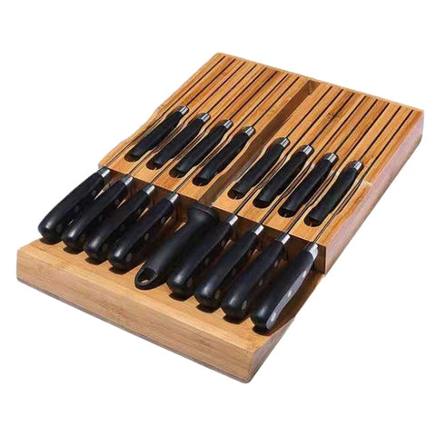 Multifunctional in Drawer 15-Slot Knife Organizer Multifunctional in Drawer 15-Slot Knife Organizer