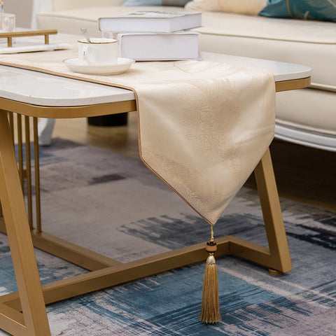 Luxury Polyester Jacquard Coffee Tablecloth Luxury Polyester Jacquard Coffee Tablecloth