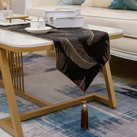 Luxury Polyester Jacquard Coffee Tablecloth Luxury Polyester Jacquard Coffee Tablecloth