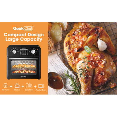 Geek Chef Air Fryer  Countertop Toaster Oven, 4 Slice Toaster Air Fryer Oven