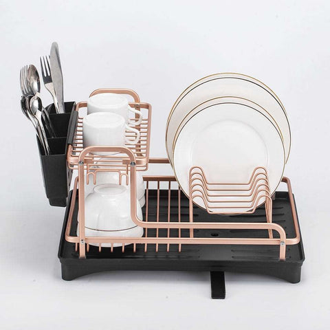 Double Layer Aluminum Alloy Sink Stand Storage Shelf Accessories