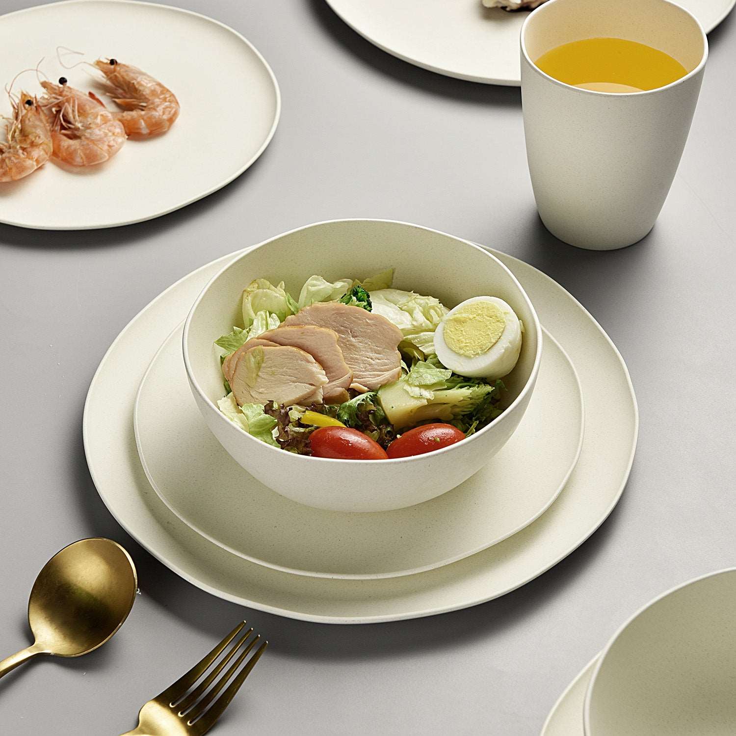 100% Biodegradable 8-Piece Dinner Dinnerware Set