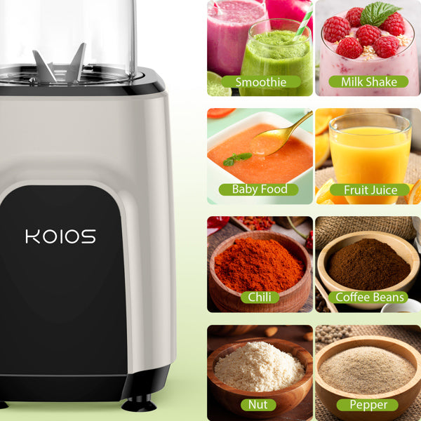KOIOS Stand Blender, Smoothie Bean Grinder for Shakes and Juices