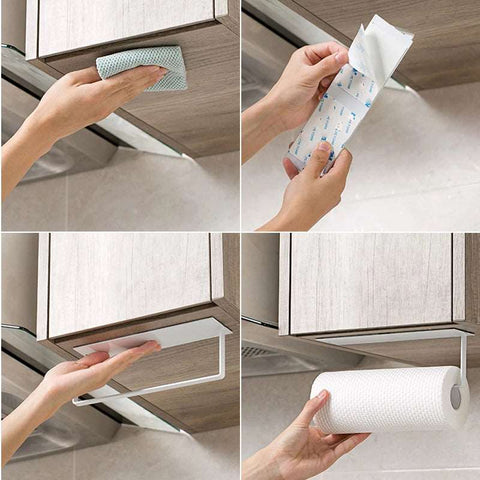 Kitchen  Self-Adhesive Roll Rack Paper Towel Holder