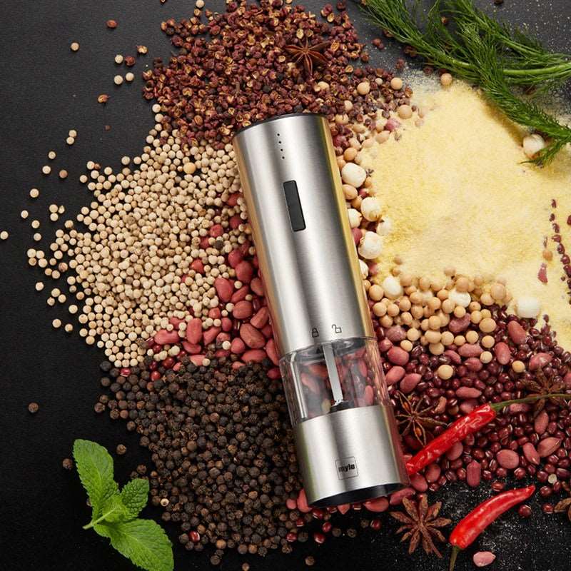 Electric Automatic Salt & Pepper Mills with LED Light