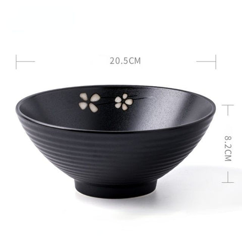 Starry Thread Bowl Ceramic Ramen Bowl Large Soup Bowl Household Hat Bowl Salad Bowl European Tableware Open Bowl