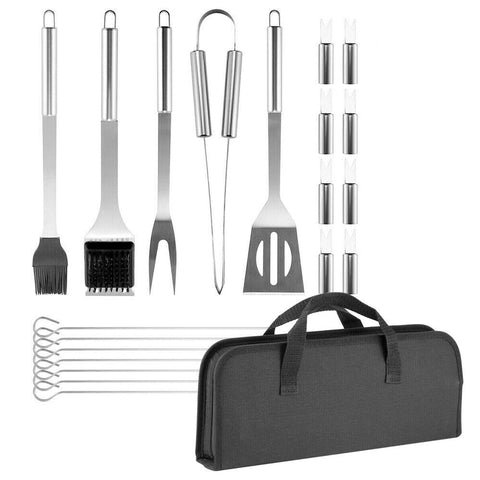 20Pcs Stainless Steel Barbecue  Accessories Tool Sets