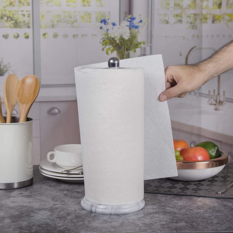 Stainless Steel Vertical Paper Towel Rack Creative Roll Holder