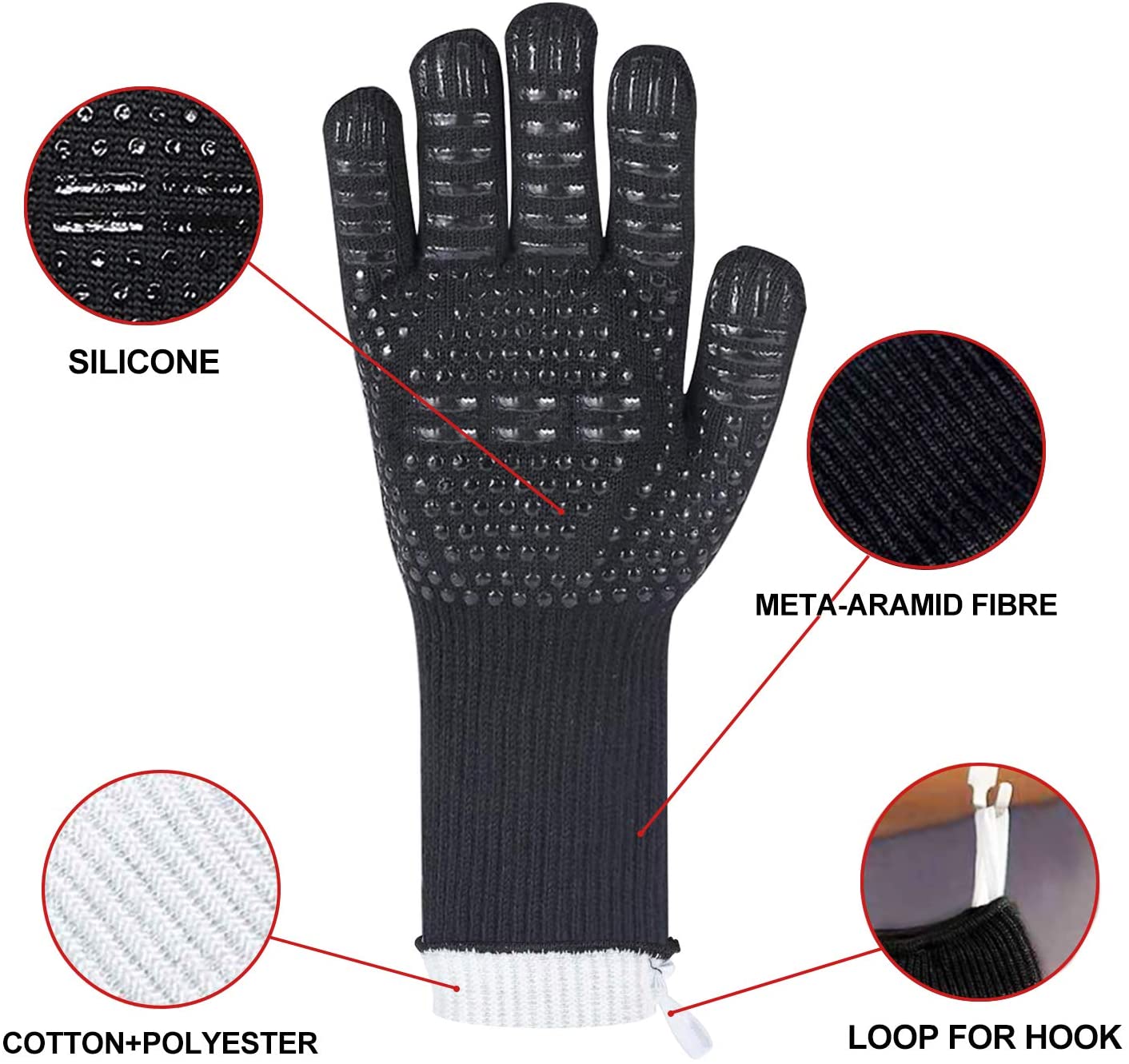 Heat Resistant Grilling Gloves