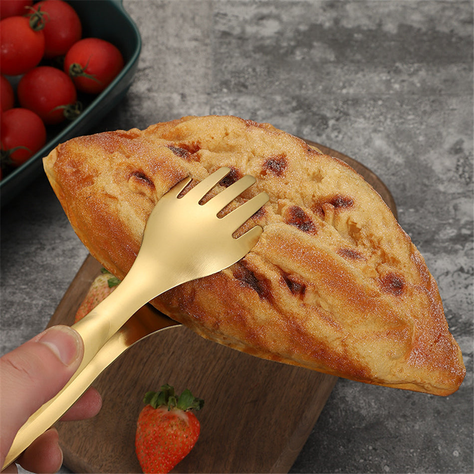 Non-Slip Stainless Steel Food Tongs