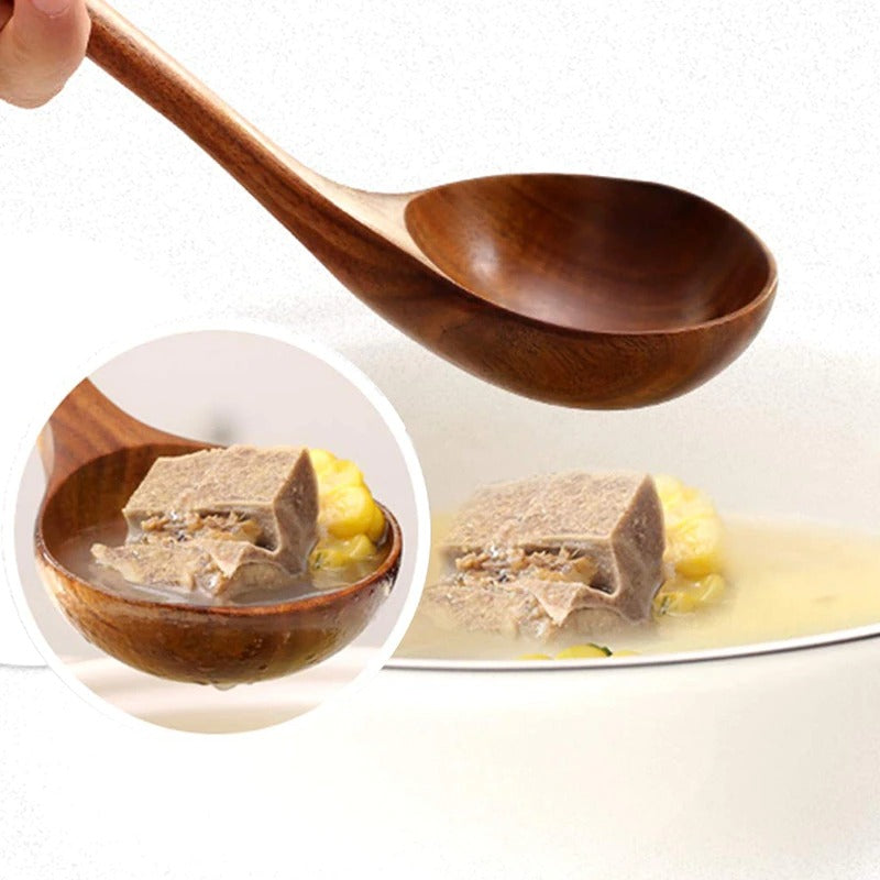 5 Piece Reusable Wooden Spoons
