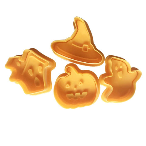 4pcs Halloween Pumpkin Ghost Cookie CutterClorah