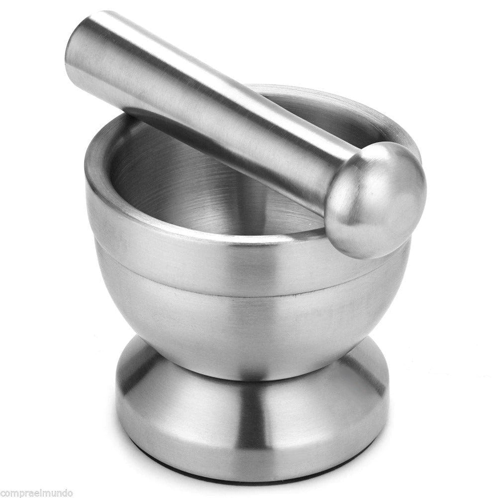 Double Stainless Steel Mortar & Pestle