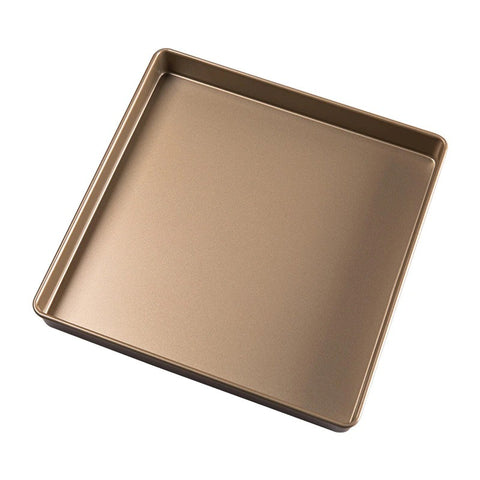 28*28cm Square Baking Pan Sheet Carbon Steel Chef Nonstick Tray Microwave Oven Pan Cookie Toast Tray Bakeware Accessories
