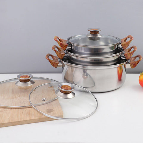 Nonstick Stainless Steel Cookware Set