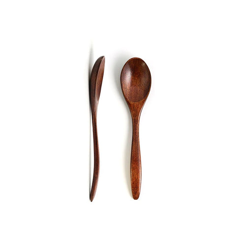 Anti-scald Wood Tea Coffee Spoons