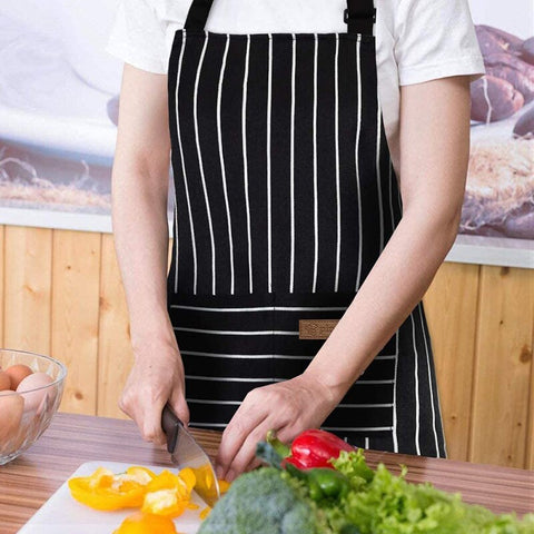 Adjustable Kitchen Apron with 2 Pockets