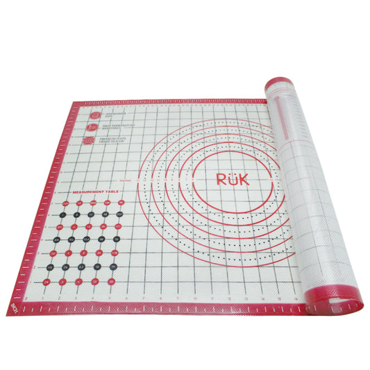 Silicone Pastry Mat with Measurements Red  1200