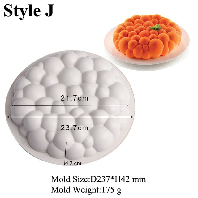 Non Stick 3D Dessert Silicone Mold