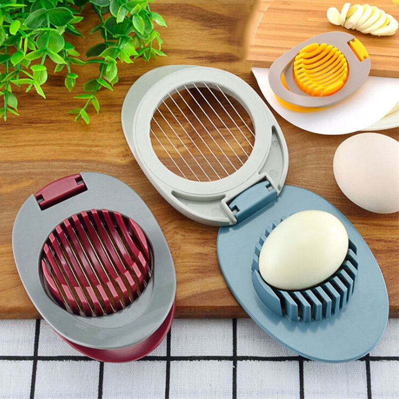 Plastic Egg Cutter, Egg Divider, Egg Chopper, Fancy Slicer, Creative Egg Cutting Tool