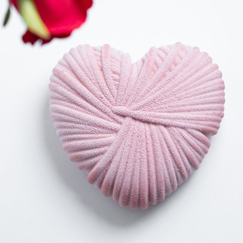 Woolen Heart Cake Silicone Mold