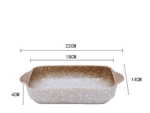 Ceramic Stoneware Rectangular Nonstick RoasterClorah