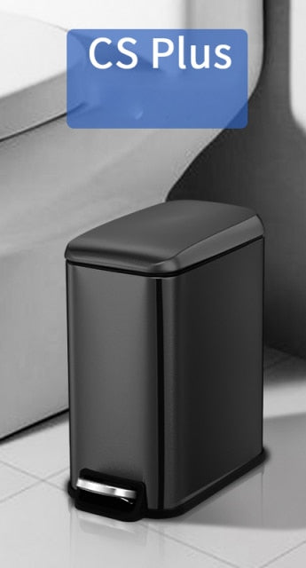 Rectangular Trash Can with Pedal Portable