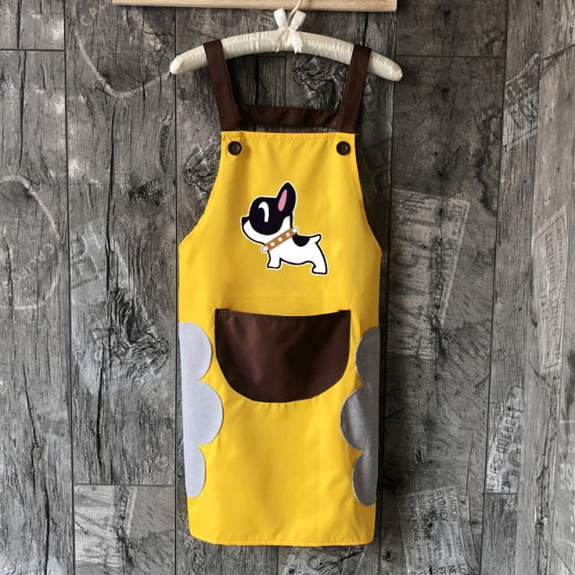 Cute Dog Waterproof And Oil-proof Apron
