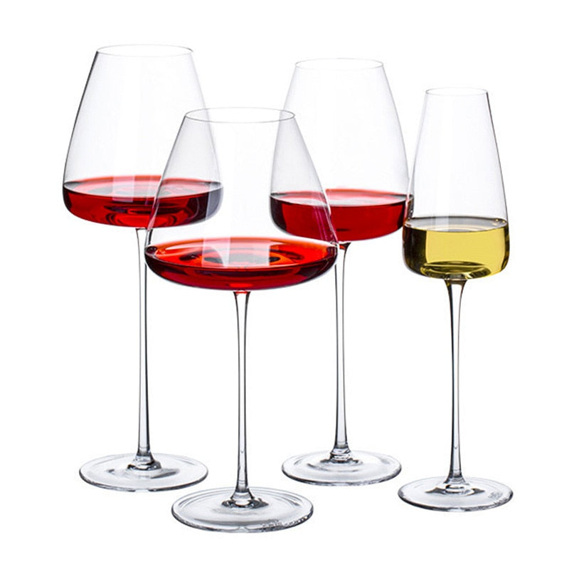 Red Wine Glasses Champagne Glass Wine Glasses Hand Blown Thin Rim,Long Stem,Perfect for Red or White,Daily Use
