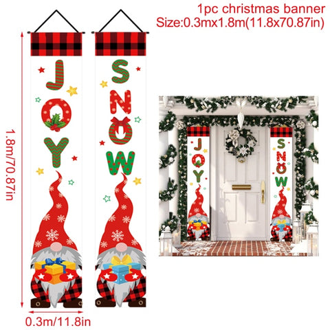 Christmas Hanging Door Banner Christmas Ornaments Marry Christmas Decorations for Home  Outdoor Xmas Natal  Decor New Year 2022