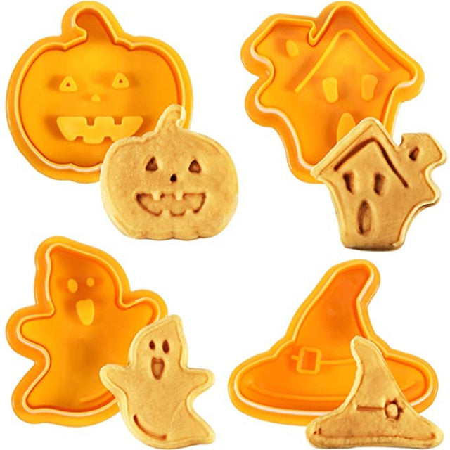 4pcs/set Halloween Cookie MouldClorah