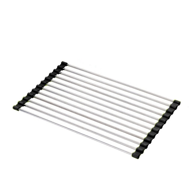Kitchen Foldable Dish Drying Rack Drainer
