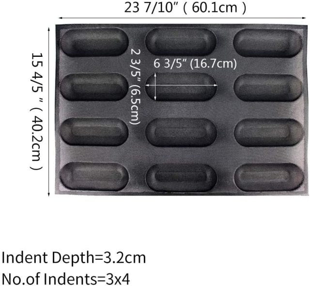 Non Stick Silicone Subway Bread Form