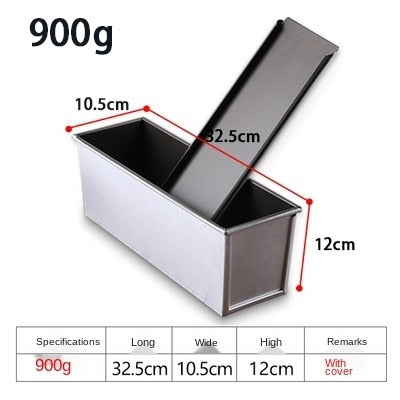 Aluminum Alloy Bread Loaf Pan with lid