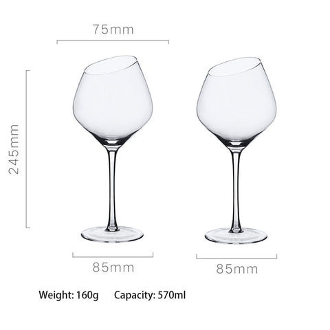 Colorful Crystal Wine Glasses