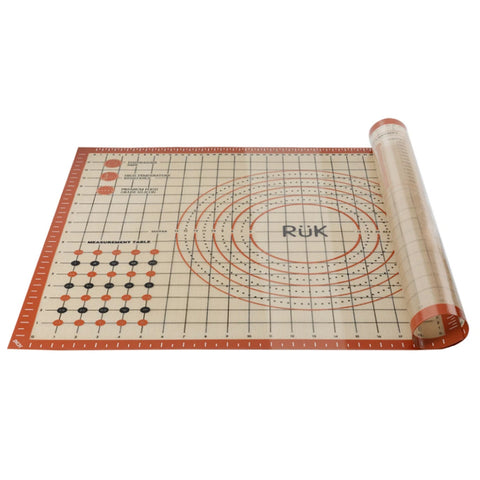 Silicone Pastry Mat with Measurements Orange